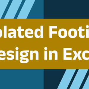 Isolated Footing Design in Excel