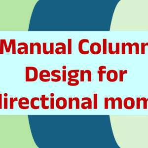 Manual Column Design for bi-directional moment