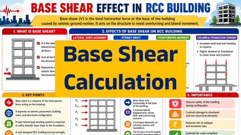 Base Shear Manual Calculation process (With Excel)