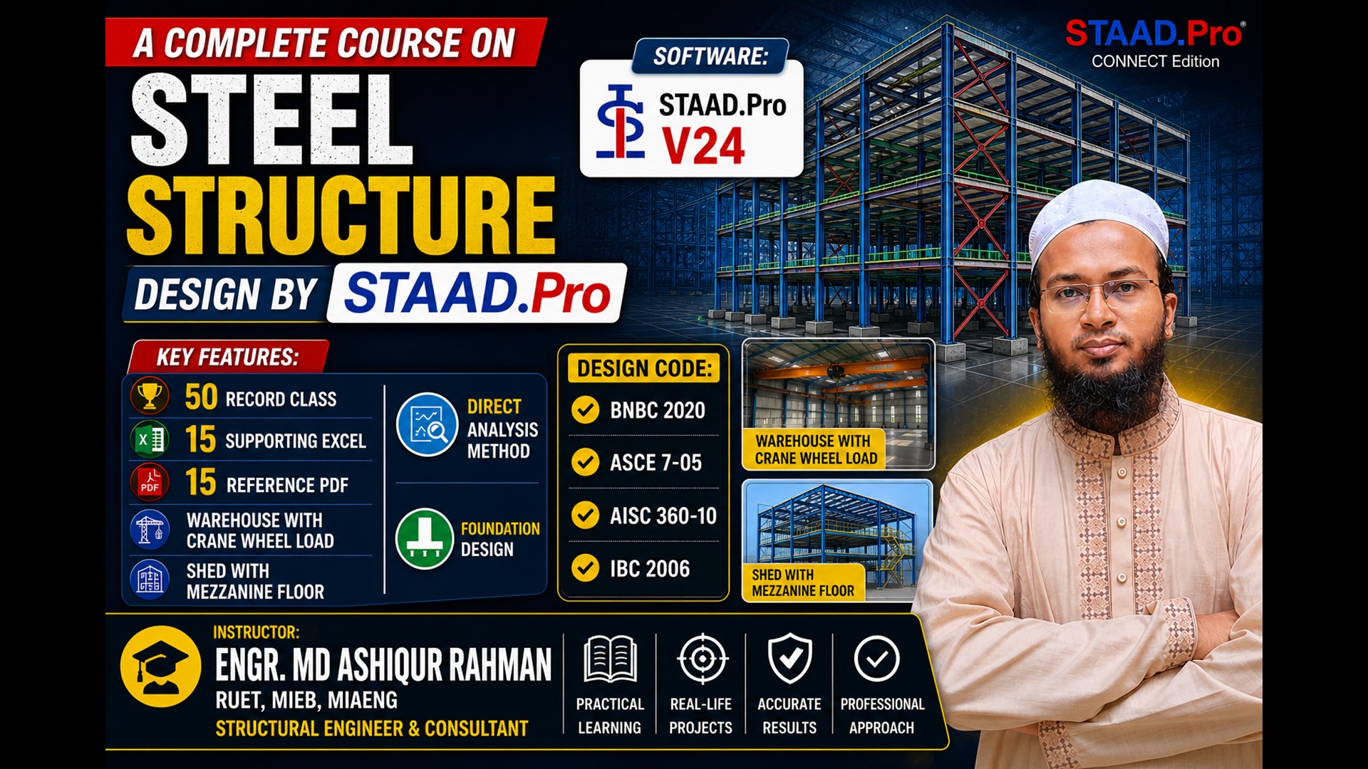 Steel Structure Design Training in Staad Pro